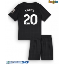 Maglie da calcio Tottenham Hotspur Mohammed Kudus #20 Seconda Maglia Bambino 2025-26 Manica Corta + Pantaloni corti)